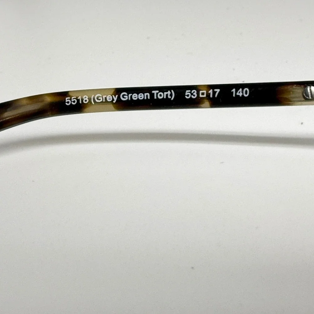 Coach HC 6121 T Grey Green Tortoise Eyeglass Frames 53-17-140 5518
